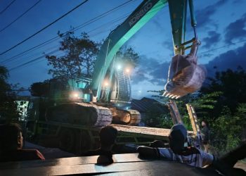 Saat Penertiban, Polres Pohuwato Bersama Pemerintah Amankan Alat Cobelco di PETI Bulangita